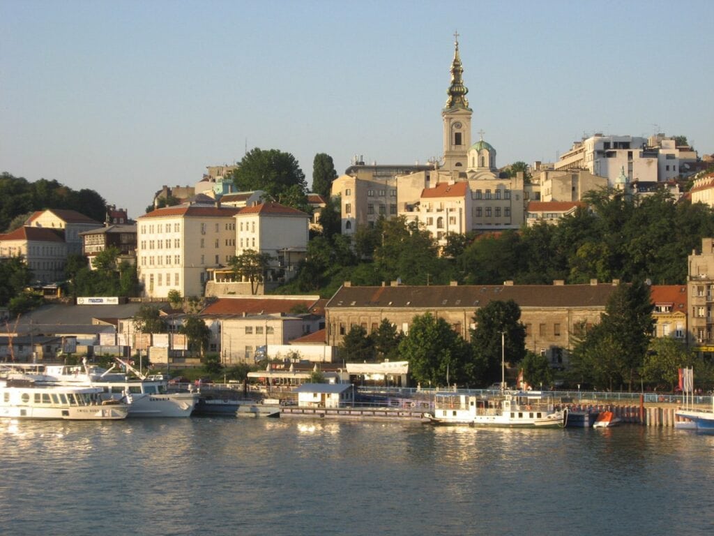 Studierejser Beograd - Udsigt over Beograd fra Donau floden